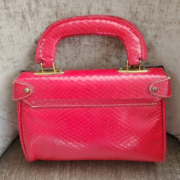 Park Lane Vintage Satchel With Key - Picture 2 of 5